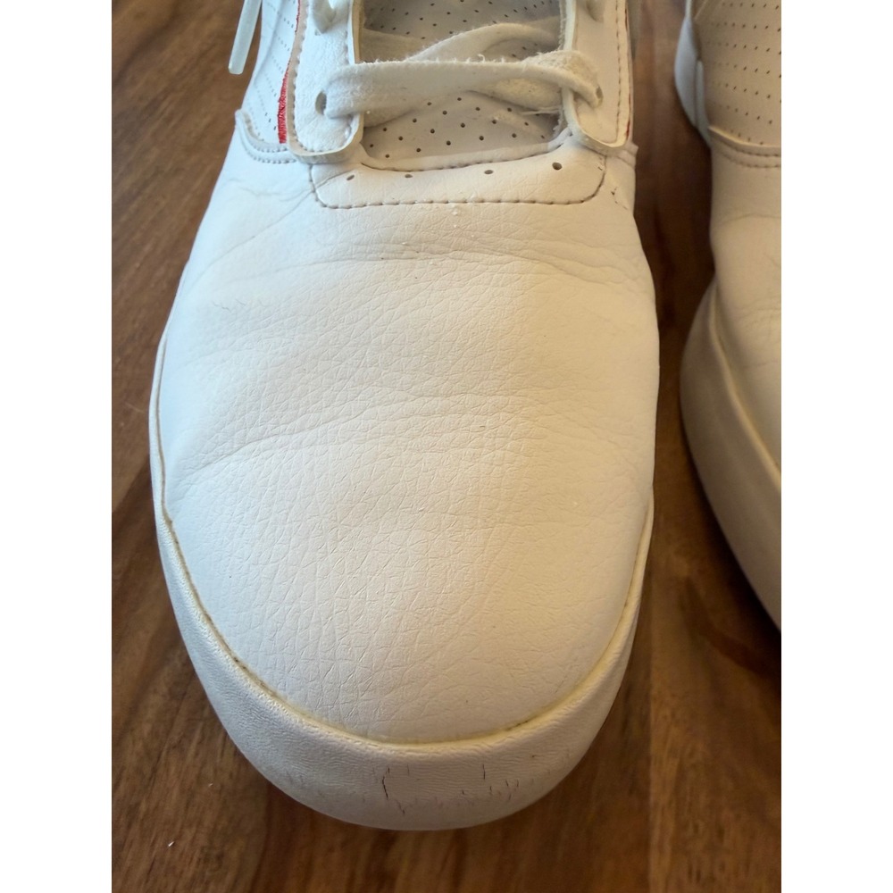 Adidas S2G SL Spikeless Golf Shoes White Navy Red IE2157 Mens 10.5 - Picture 9 of 12